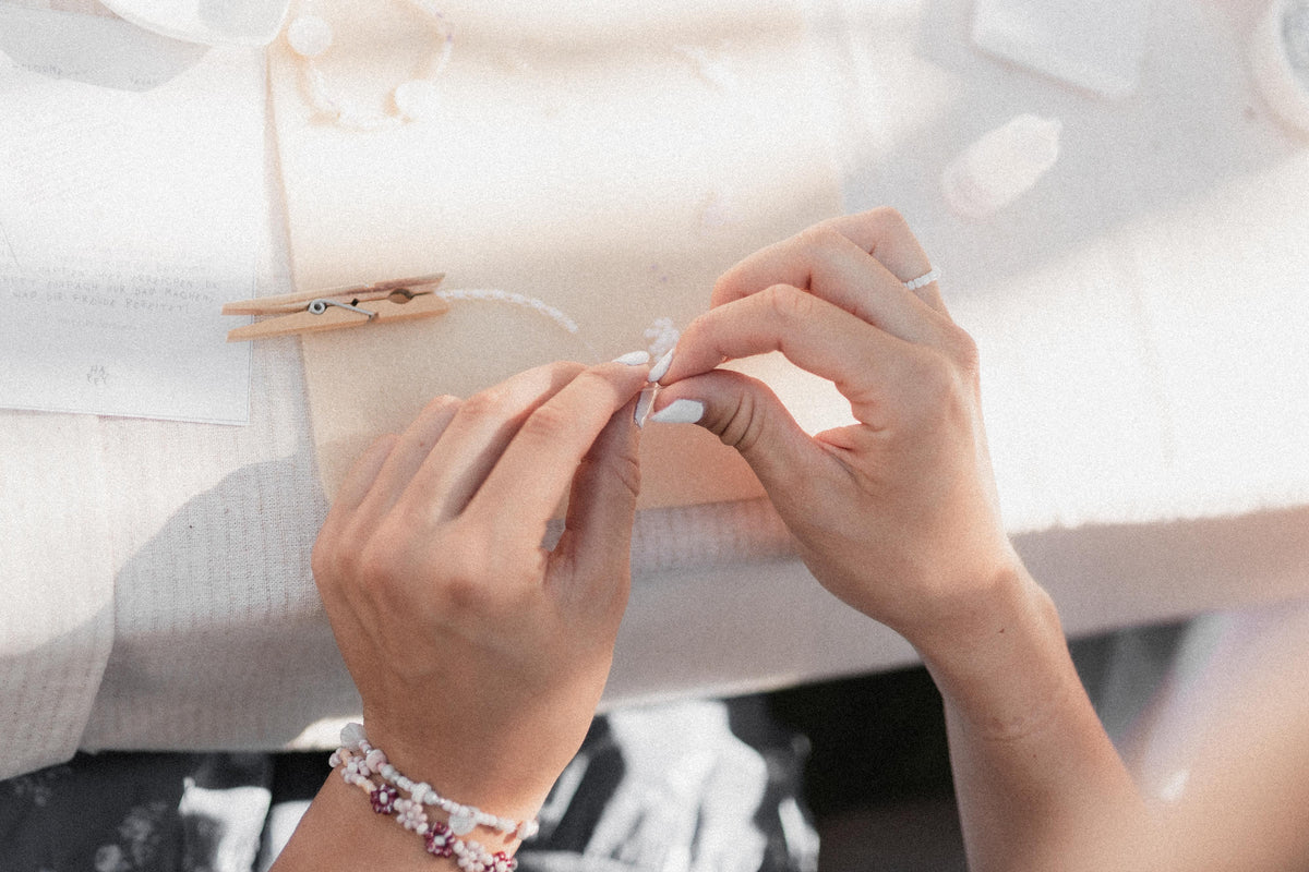 Kreative Perlenworkshops Oberösterreich happy the label