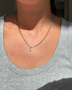 Wasserfeste Halskette mit kleinen Gliedern und Anhänger - 14k gold plated
