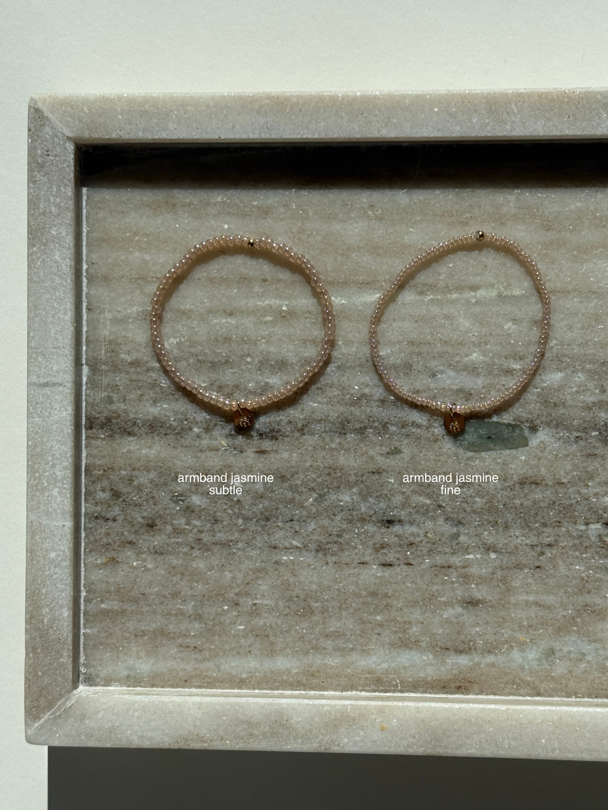 Handgemachte Perlenarmbänder Jasmine subtle & fine 
