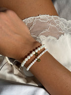 Handgemachtes Perlenarmband Muschelperlen happy the label 