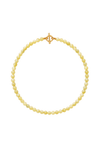 Handgemachte Halskette aus grünem Jade 6 mm Perlen