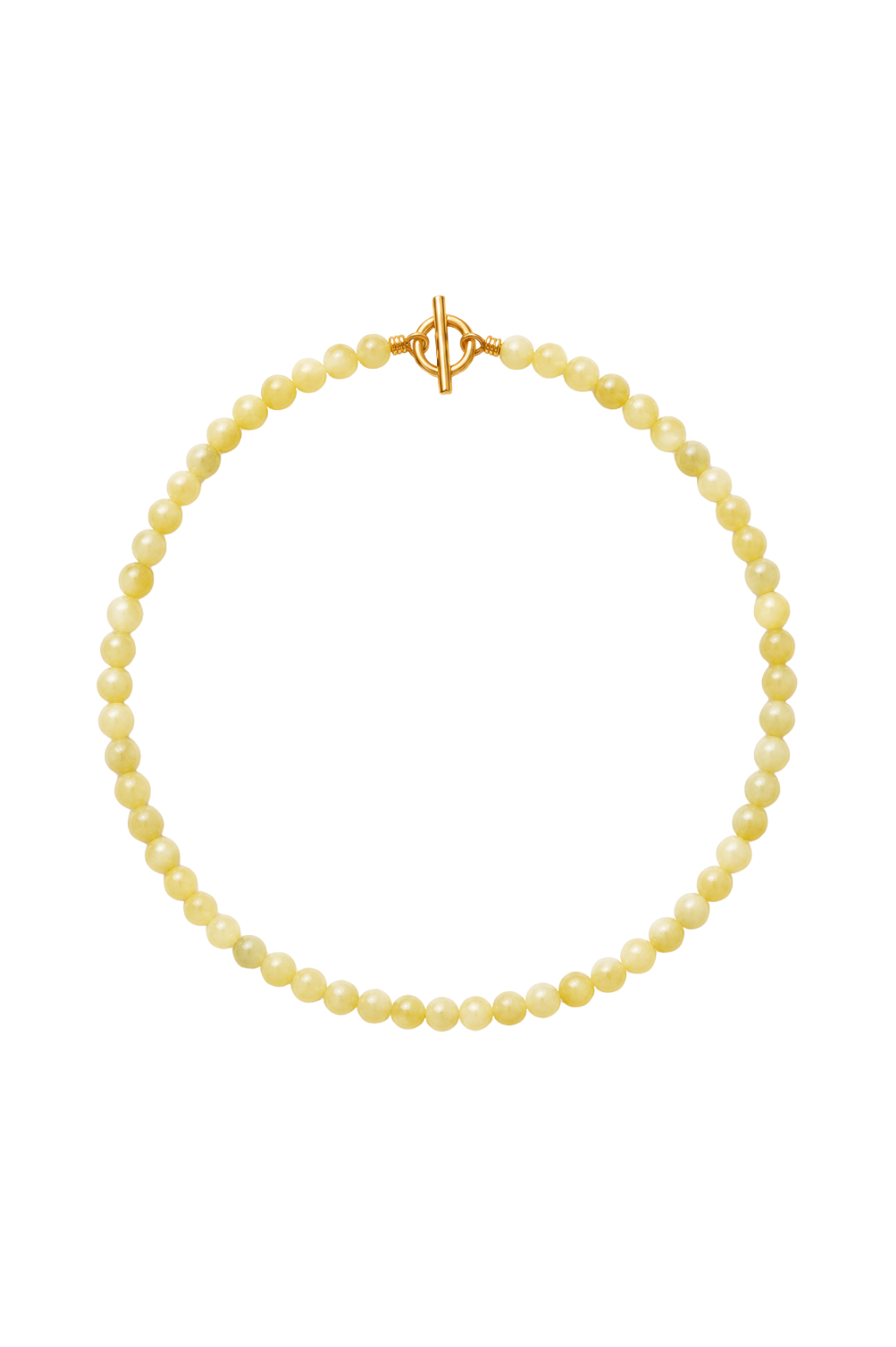 Handgemachte Halskette aus grünem Jade 6 mm Perlen
