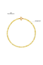 Handgemachte Halskette aus grünem Jade 6 mm Perlen