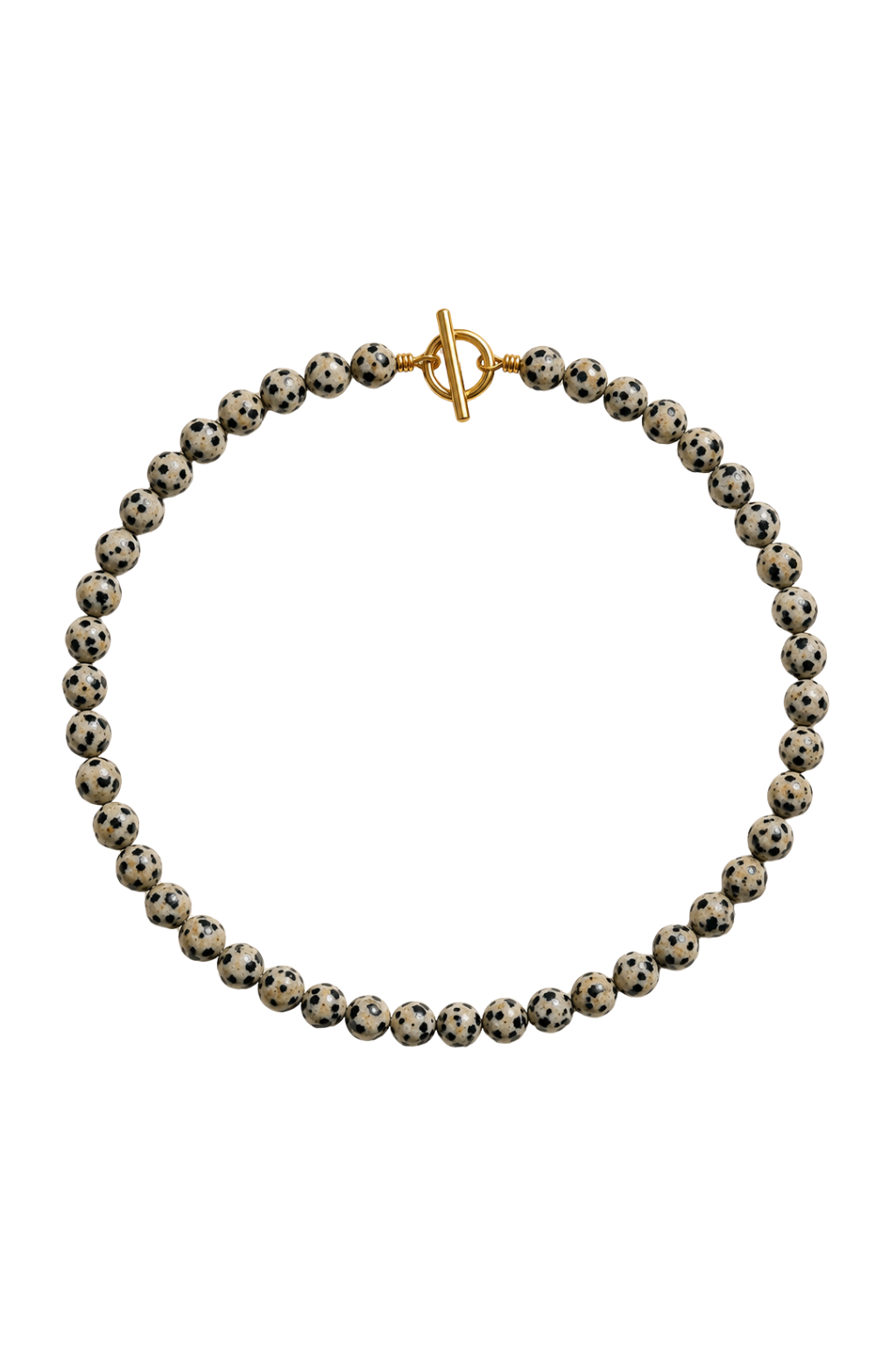 Handgemachte Perlenhalskette Jaspis Naturstein Choker