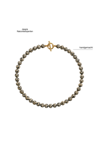 Handgemachte Perlenhalskette hochwertig Naturstein Choker