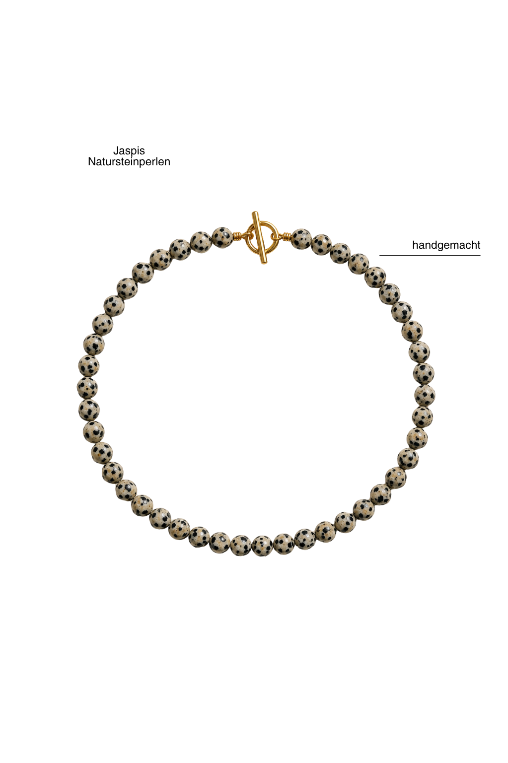 Handgemachte Perlenhalskette hochwertig Naturstein Choker