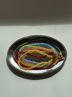 Handgemachte Perlenhalskette aus pink Opal 6mm Perlen