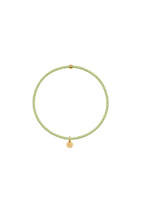 Handgemachtes Perlenarmband Fenchelgrün