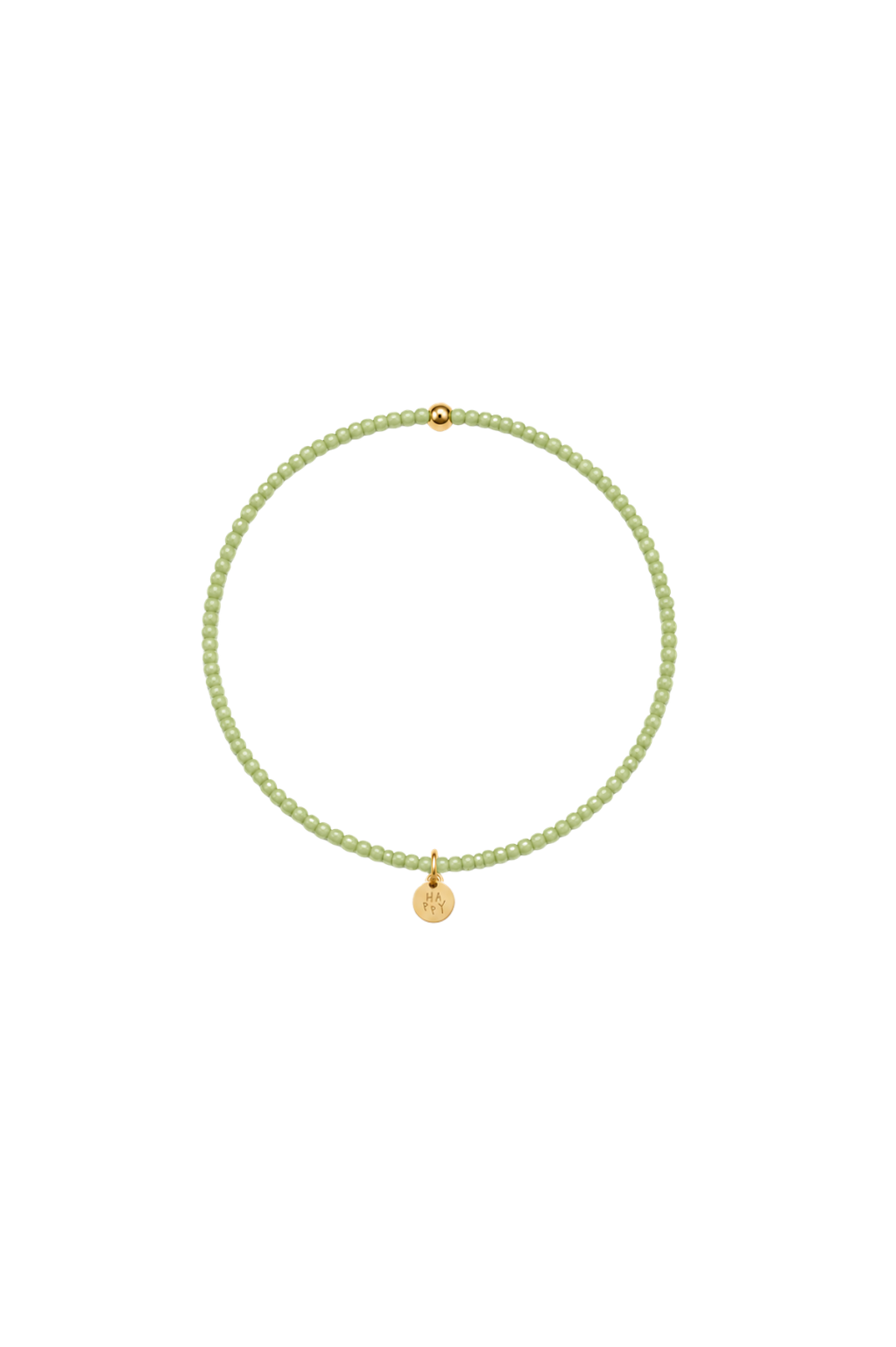 Handgemachtes Perlenarmband Fenchelgrün