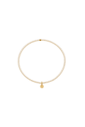Handgemachtes Perlenarmband mit 2mm großen Perlen Ivory