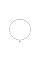 Handgemachtes Perlenarmband feine Perlen Mauve
