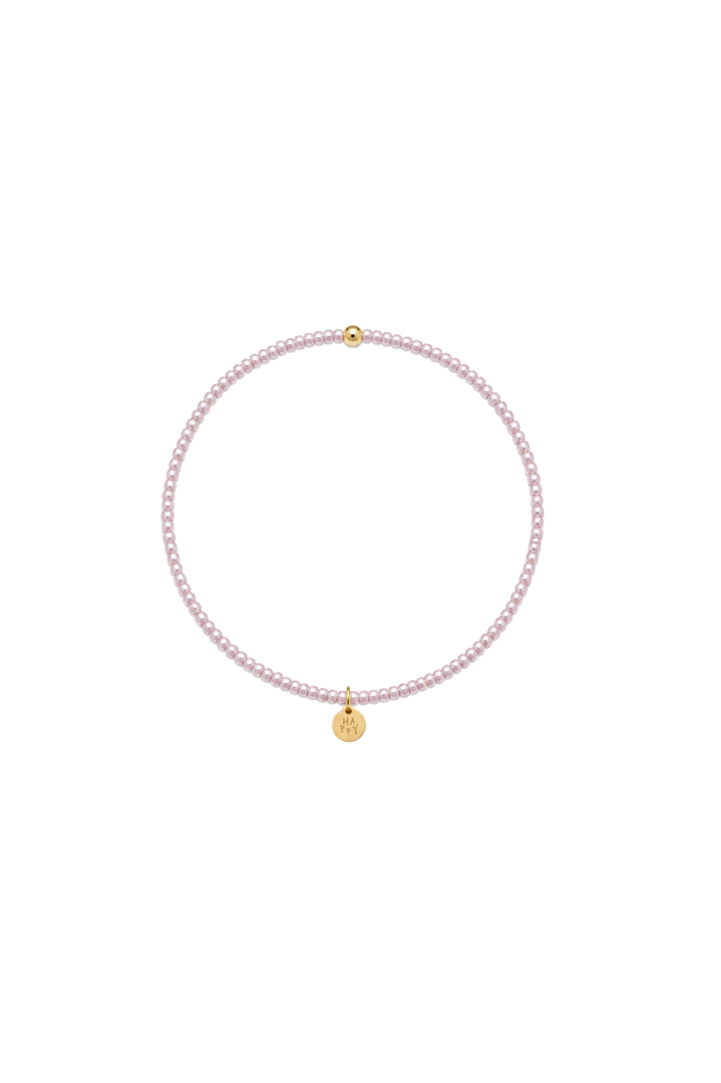 Handgemachtes Perlenarmband feine Perlen Mauve