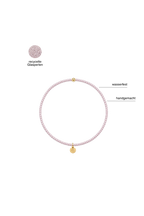 Handgemachtes Perlenarmband feine Perlen Mauve