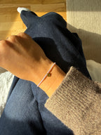 Handgemachtes Perlenarmband Mauve happy the label