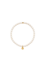 Handgemachtes Perlenarmband aus Muschelperlen grob