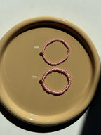 Handgemachte Perlenarmbänder happy the label pink subtle & bold