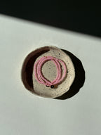 Handgemachtes Perlenarmband pink subtle happy the label