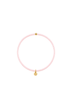 Handgemachtes Perlenarmband feine Perlen 2mm Soft Pink