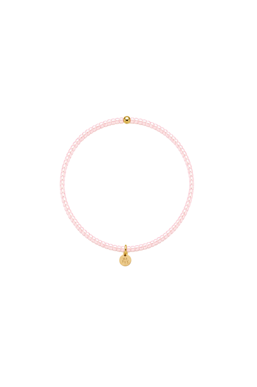 Handgemachtes Perlenarmband feine Perlen 2mm Soft Pink