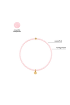 Handgemachtes Perlenarmband feine Perlen 2mm Soft Pink