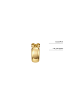 Wasserfeste Creolen in gold 14k gold plated minimalistisch Skandi style