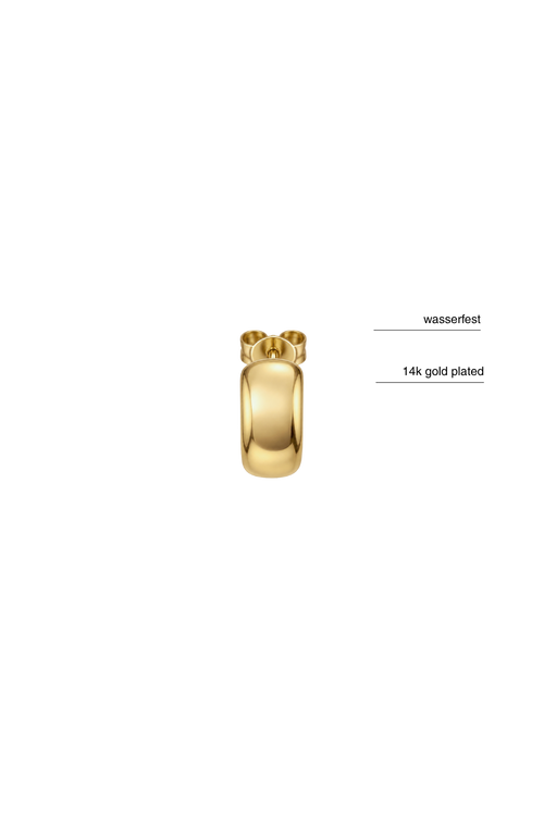 Wasserfeste Creolen in gold 14k gold plated minimalistisch Skandi style