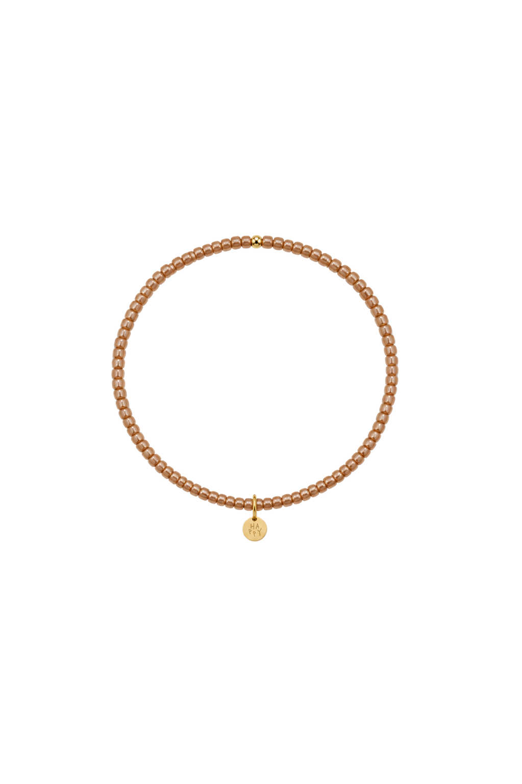 Handgemachtes Perlenarmband mit braunen Perlen