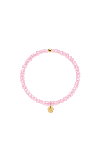 Handgemachtes Perlenarmband in pink mit großen Perlen
