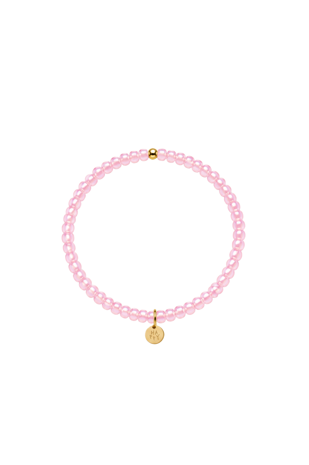 Handgemachtes Perlenarmband in pink mit großen Perlen