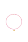 Handgemachtes Perlenarmband in pink mit größeren Perlen
