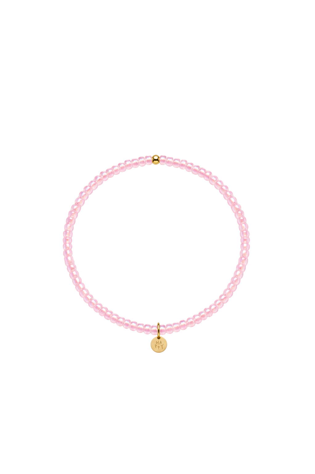 Handgemachtes Perlenarmband in pink mit größeren Perlen
