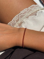 Handgemachtes Perlenarmband Topaz feine 2mm Perlen